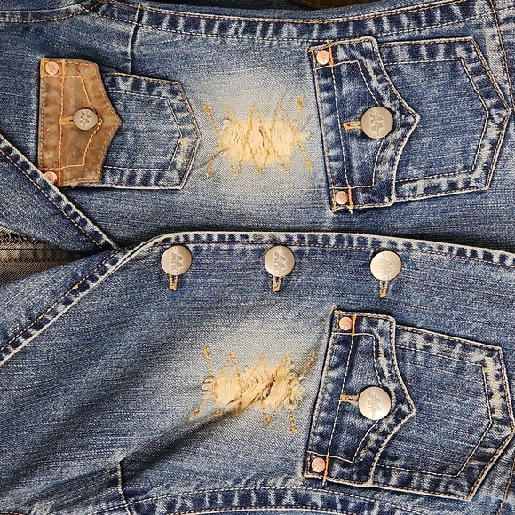 Distressed Jean Jacket - Picture 2 of 6